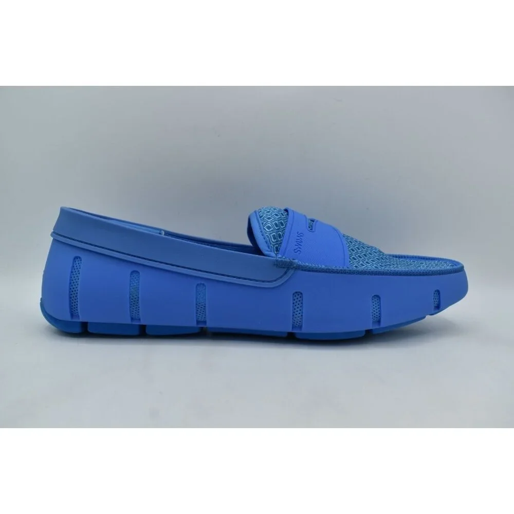 SWIMS Mens Size 15 Printed Penny Loafer‎ Sail Blue Slip On Loafers Shoes